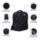 KIASH Travel Laptop Backpack for Men & Women| Water Resistant & Dust Proof Backpack for Business & College | Backpack with Mesh Padding On Back & Shoulder Strap|BLACK|22 Ltr