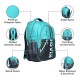 KIASH Stylish Water-Resistant Polyester Backpack for Men & Women with Padded Shoulder Straps | Full Mesh Back Backpack for School, College, Office, and Traveling