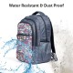 KIASH Stylish Water-Resistant Polyester Backpack for Men & Women with Padded Shoulder Straps | Full Mesh Back Backpack for School, College, Office, and Traveling