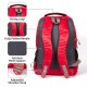 KIASH Travel Laptop Backpack for Men & Women| Water Resistant & Dust Proof Backpack for Business & College | Backpack with Mesh Padding On Back & Shoulder Strap|RED|22 Ltr