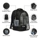 KIASH 33Liters Stylish Water-Resistant Polyester Backpack for Men & Women with Padded Shoulder Straps | Full Mesh Back Backpack for School, College, Office, and Traveling