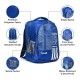 KIASH 33Liters Stylish Water-Resistant Polyester Backpack for Men & Women with Padded Shoulder Straps | Full Mesh Back Backpack for School, College, Office, and Traveling