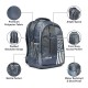 KIASH 33Liters Stylish Water-Resistant Polyester Backpack for Men & Women with Padded Shoulder Straps | Full Mesh Back Backpack for School, College, Office, and Traveling