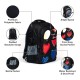 KIASH 31Liters Water-Resistant Polyester Backpack for School Boys & Girls with Padded Shoulder Straps | Stylish Printed Daypack Picnic Backpack for Kids