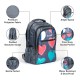 KIASH 31Liters Water-Resistant Polyester Backpack for School Boys & Girls with Padded Shoulder Straps | Stylish Printed Daypack Picnic Backpack for Kids