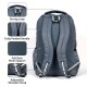 KIASH 31Liters Water-Resistant Polyester Backpack for School Boys & Girls with Padded Shoulder Straps | Stylish Printed Daypack Picnic Backpack for Kids