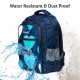 KIASH 31Liters Water-Resistant Polyester Backpack for School Boys & Girls with Padded Shoulder Straps | Stylish Printed Daypack Picnic Backpack for Kids