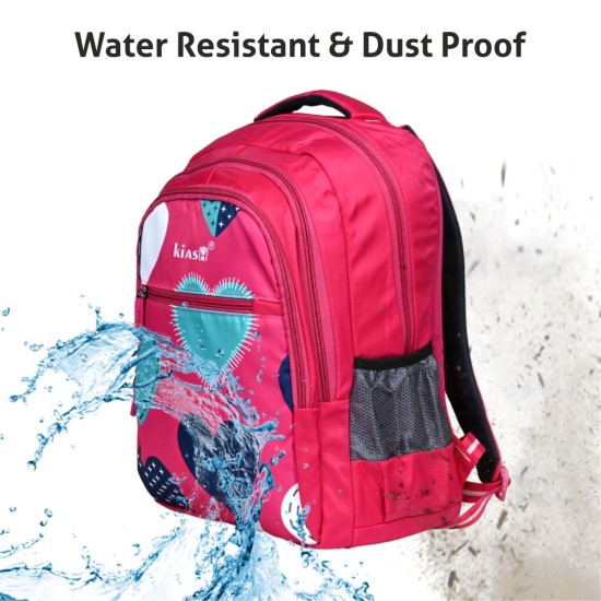 KIASH 31Liters Water-Resistant Polyester Backpack for School Boys & Girls with Padded Shoulder Straps | Stylish Printed Daypack Picnic Backpack for Kids