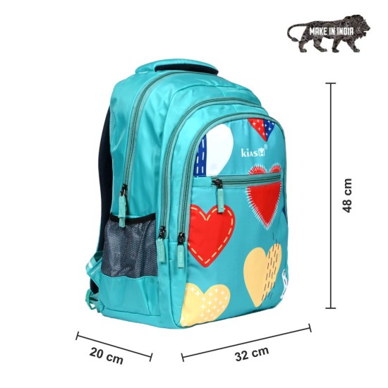 KIASH 31Liters Water-Resistant Polyester Backpack for School Boys & Girls with Padded Shoulder Straps | Stylish Printed Daypack Picnic Backpack for Kids