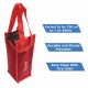 KIASH Water Bottle Bag| Carrier| Polyester Water Bottle Bag| Holder Bag Shopping |Hand Bag with Handle for Men & Women| Strap Fit Stainless Steel, Plastic Bottle (Red)