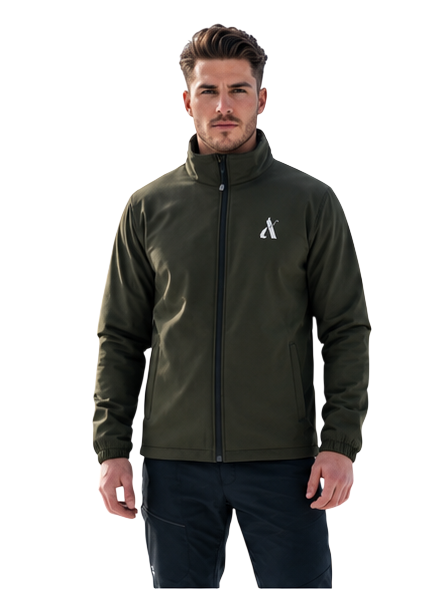 AASHI Men’s Light Weight Winter Jacket | Stylish Olive Green Casual Jacket with High Neck, Full Sleeves, Front Zipper & Side Pockets | Winter Wear for Daily, Travel & Outdoor Use