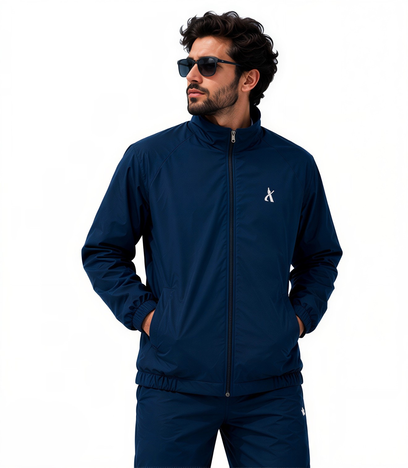 AASHI Men’s Light Weight Winter Jacket | Stylish Casual Jacket with High Neck, Full Sleeves, Front Zipper & Side Pockets | Comfortable Winter Wear for Daily, Travel & Outdoor Use