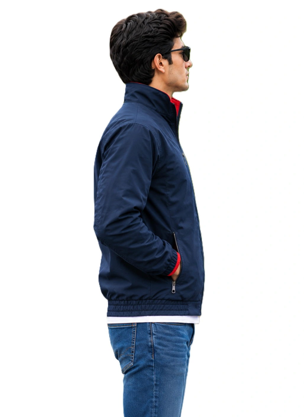 Navy Blue + Red