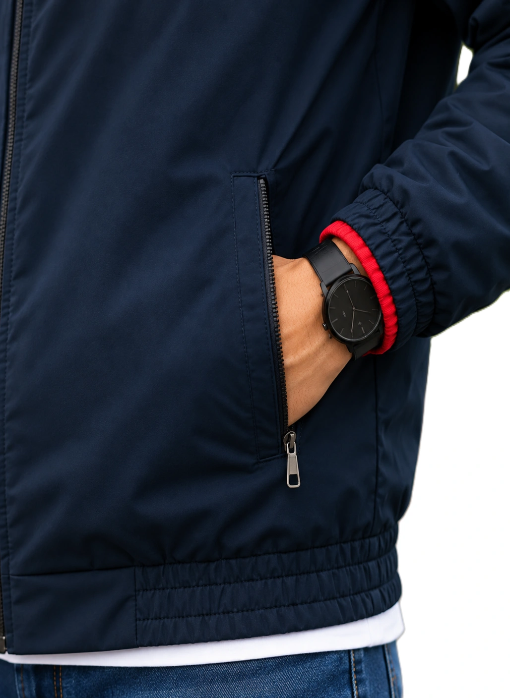 Navy Blue + Red