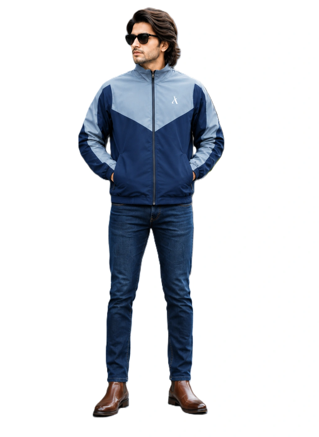 Navy Blue + Grey